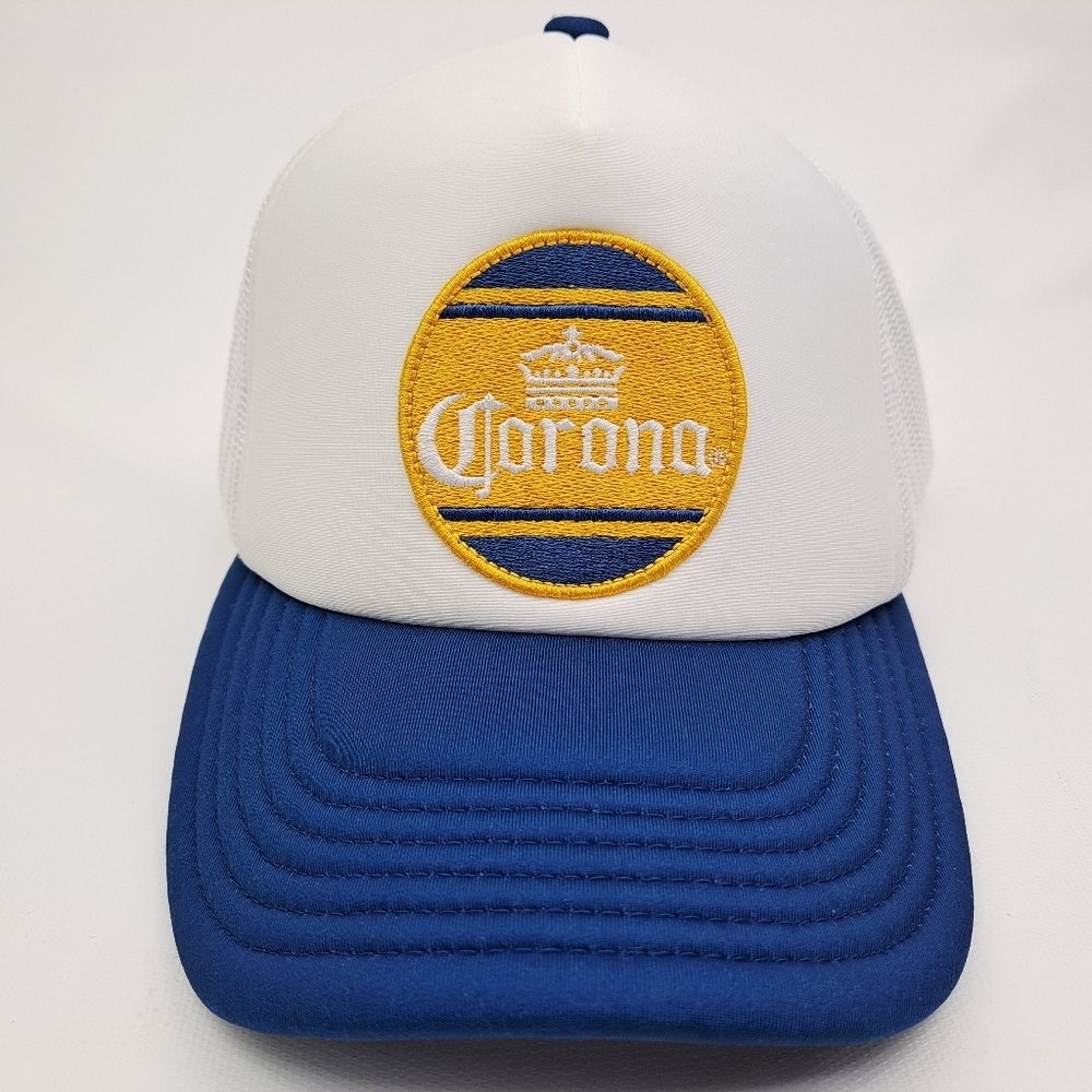 Corona Foam Trucker Mesh Hat Embroidered Patch Cap